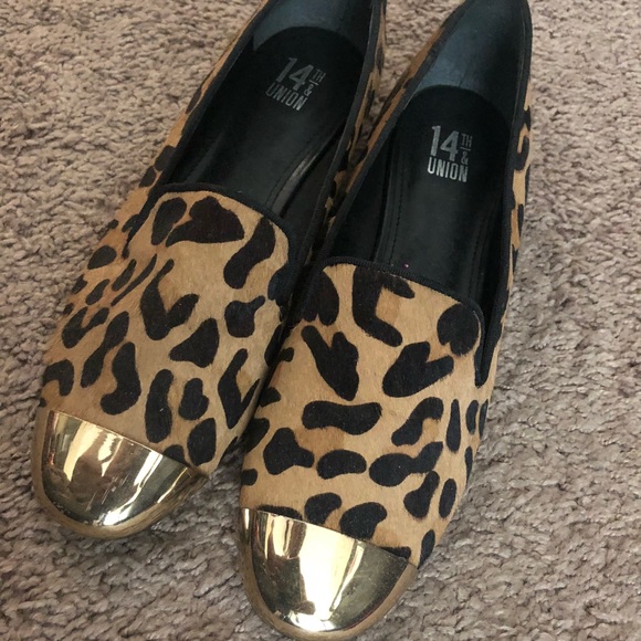 14th & Union Shoes - Leopard loafers